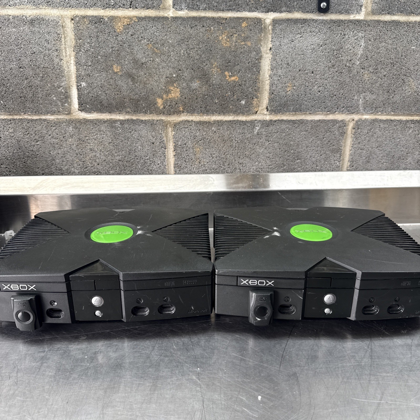 Lot of 2 Original Microsoft Xbox Consoles UNTESTED/FOR PARTS/REPAIR