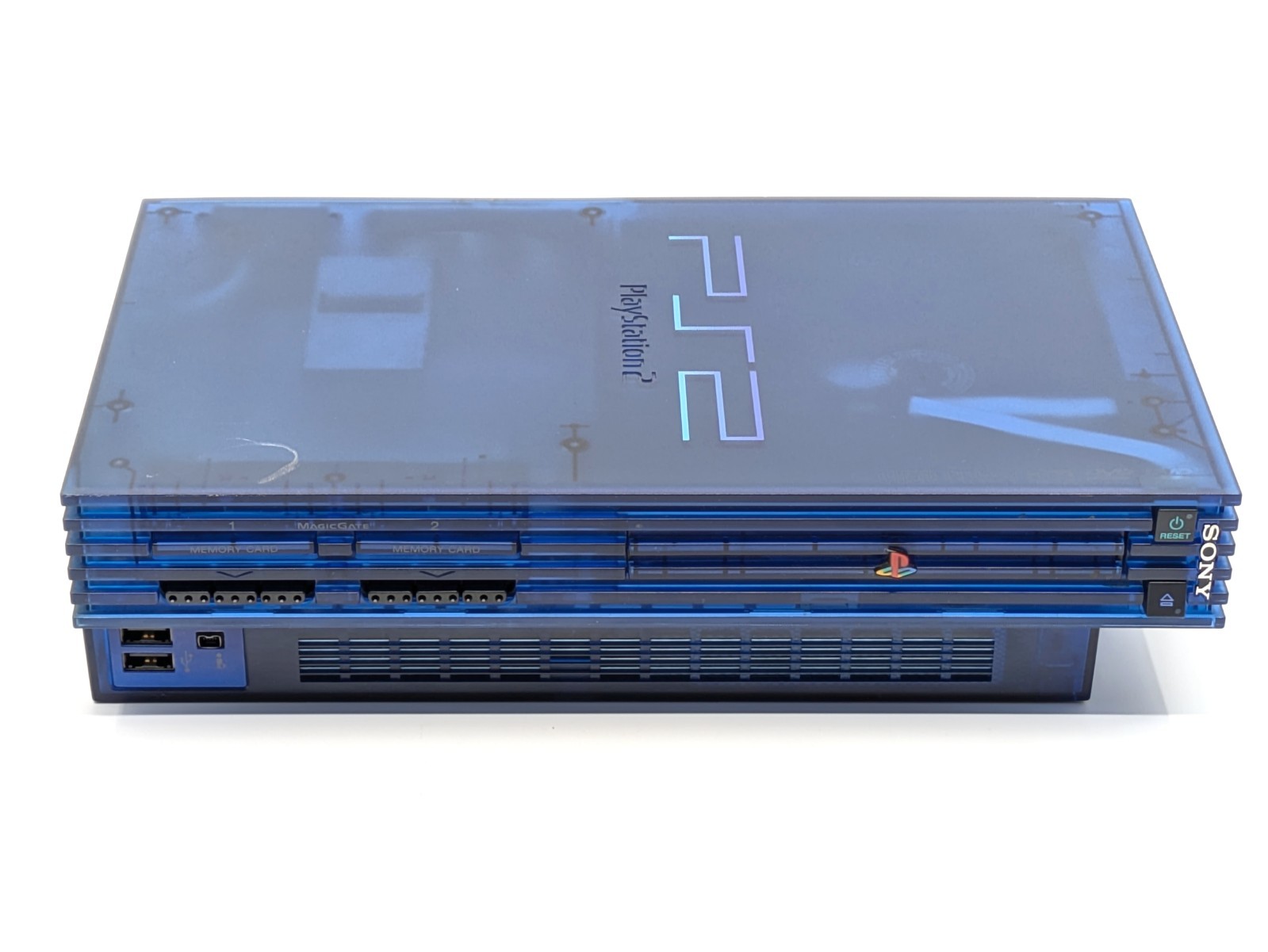 Sony PS2 PlayStation 2 SCPH-37000 Ocean Blue NTSC-J Japan Tested w/ Controller