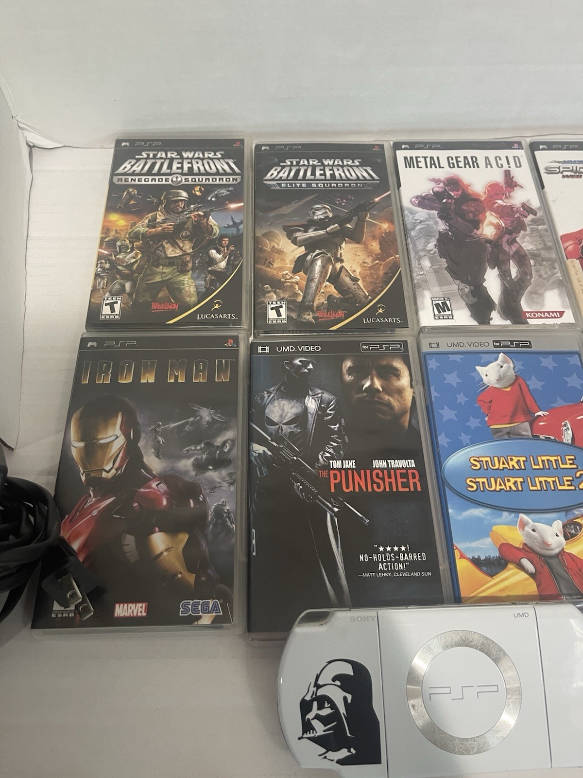 Star Wars Limited Edition Darth Vader PSP-2001 Bundle 20+ UMD’s READ, Chk Img