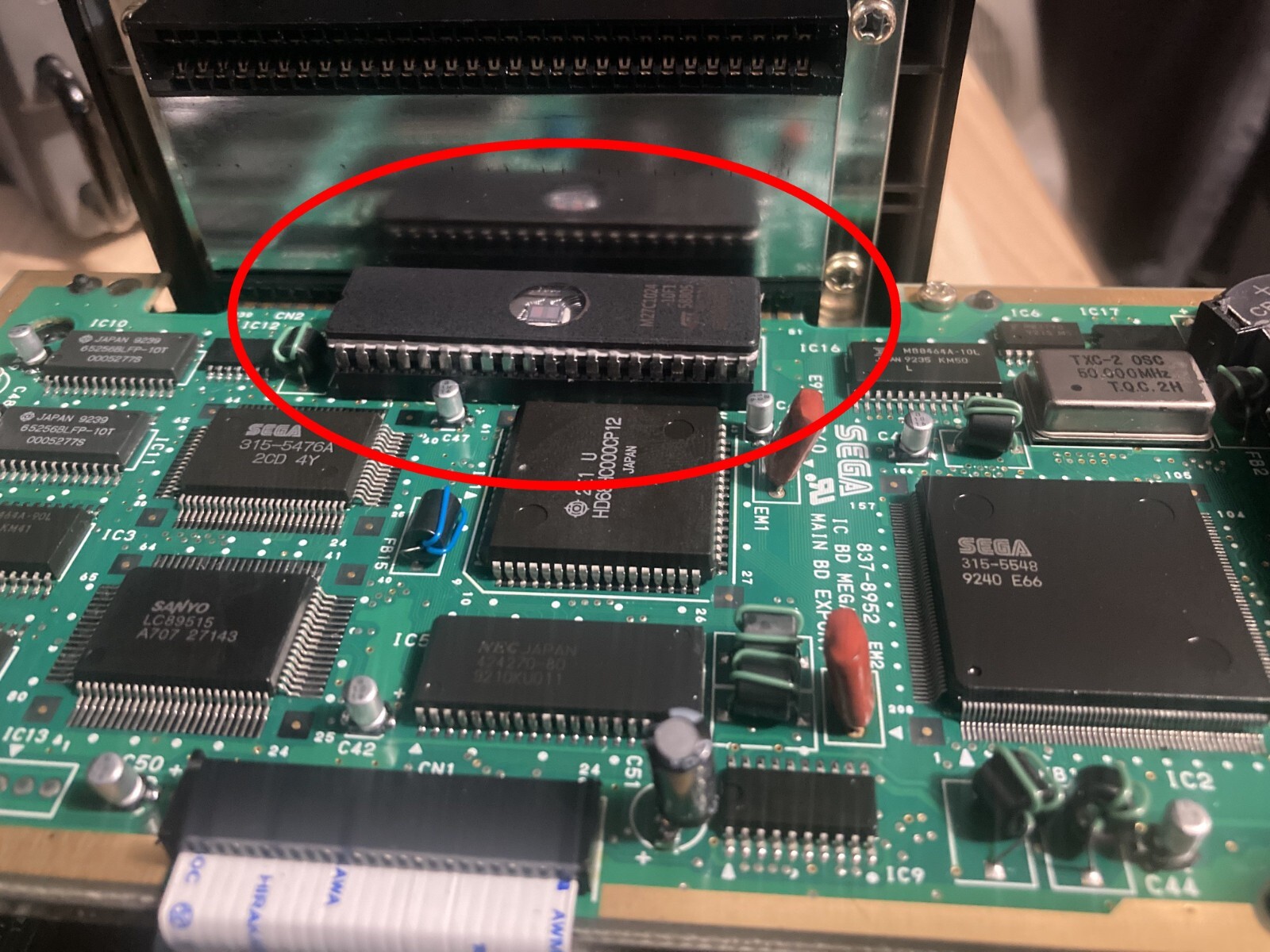 Sega CD 1 / 2 Region FREE BIOS W/ Battery Socket