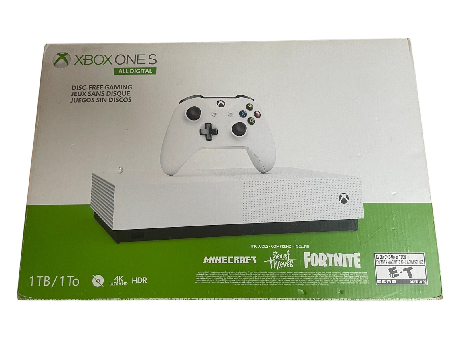Microsoft Xbox Series S 1 TB – White w/ White Controller Open Box. ALL DIGITAL