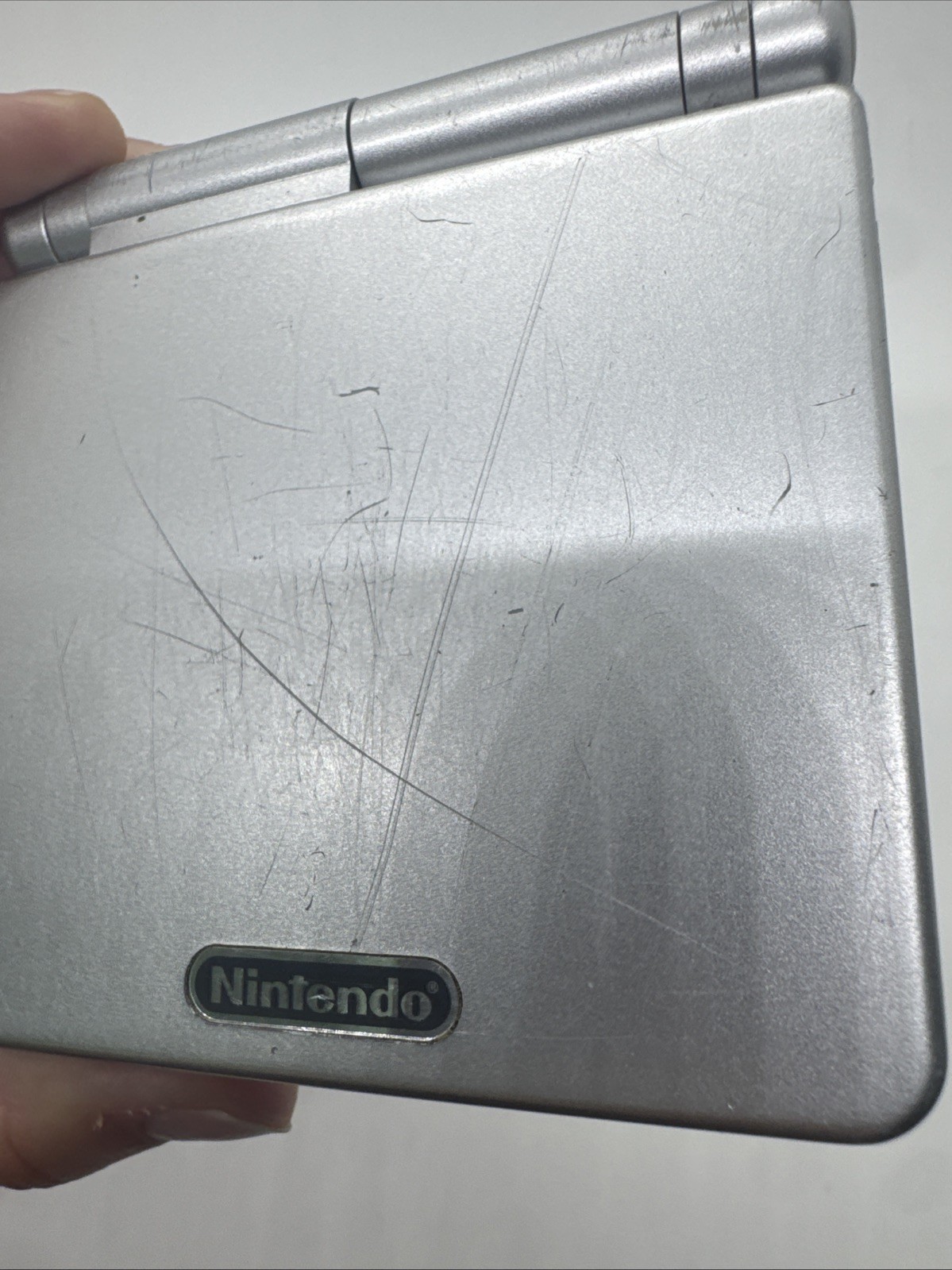 Nintendo Game Boy Advance SP Handheld System AGS-001 – Silver with Charger