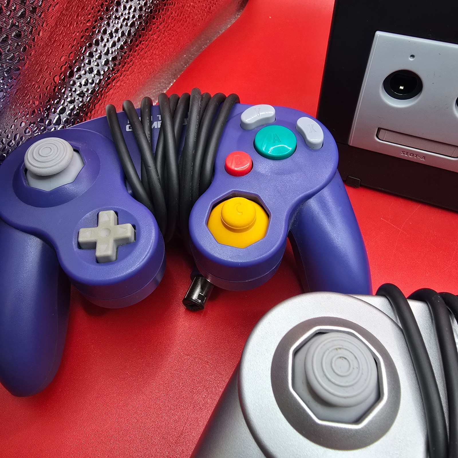Nintendo GameCube Console DOL-101 3 Controllers/Microphone MarioParty 7 Read