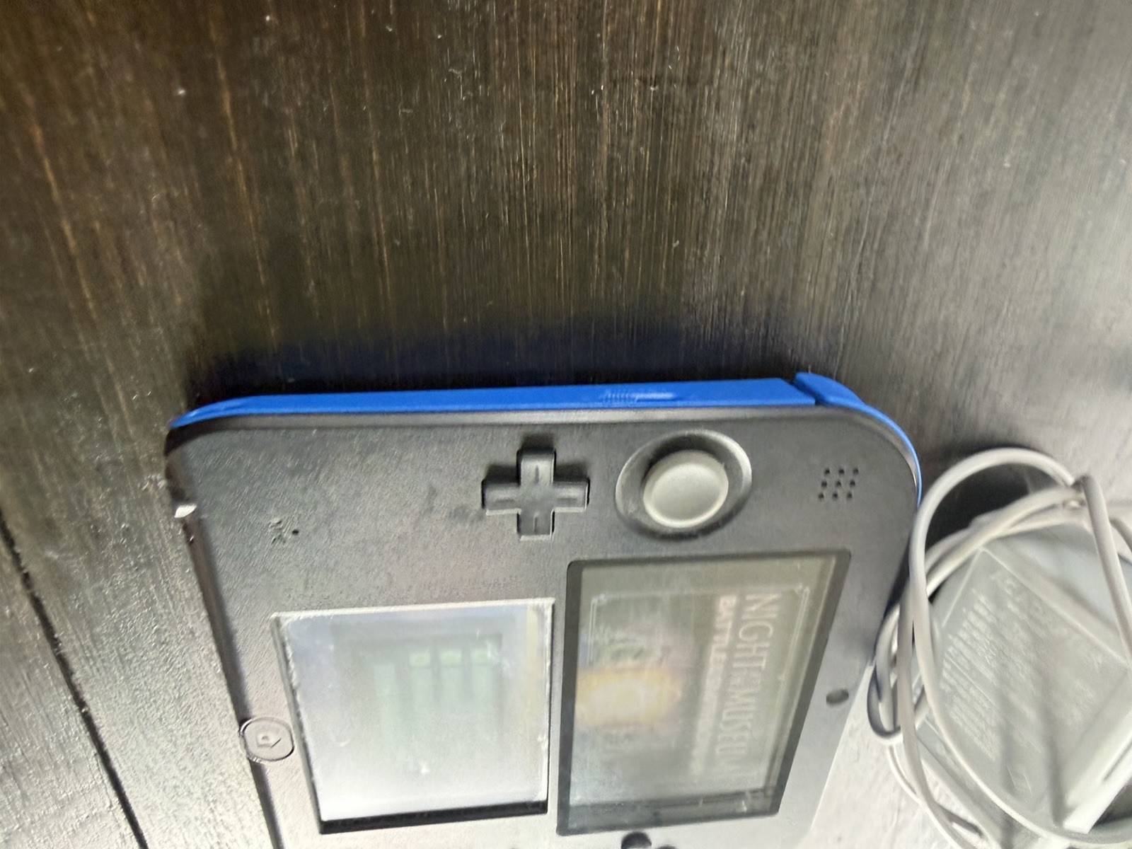 Nintendo 2DS Black/Blue Console w/ Charger & 4GB SD Card Tested READ