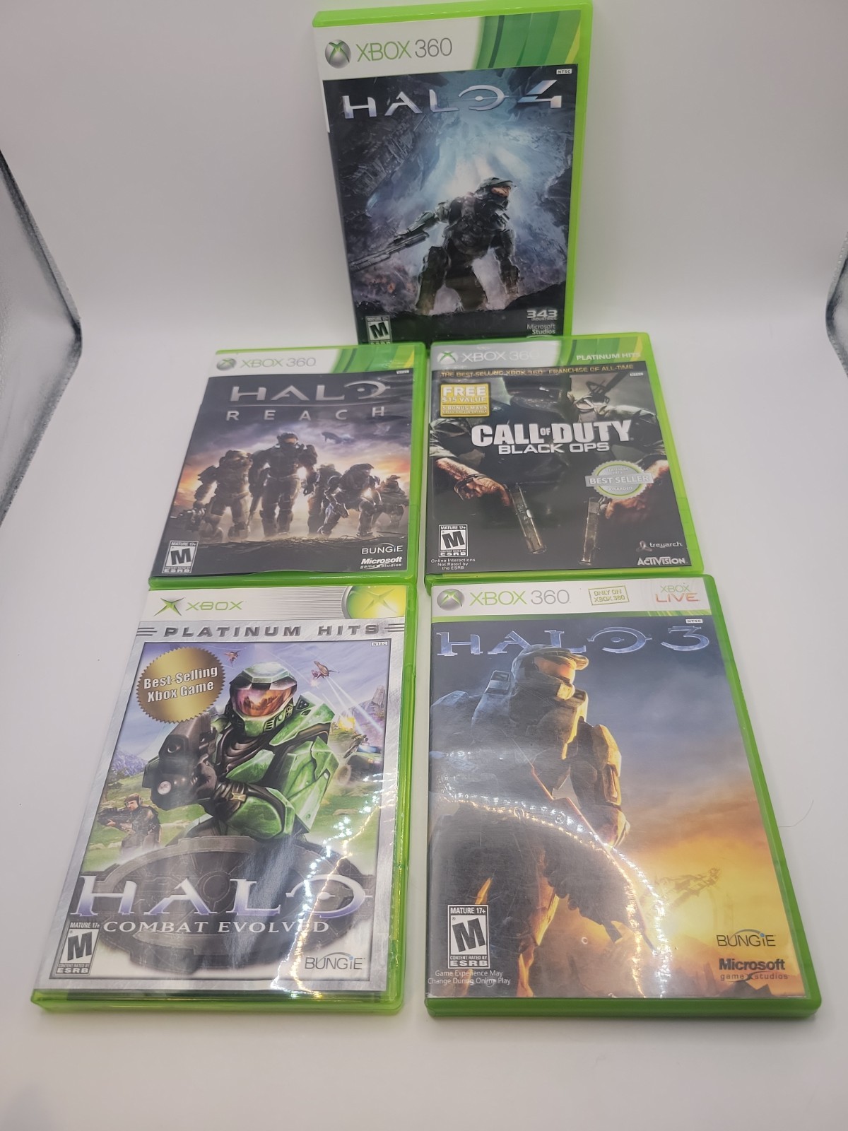 Microsoft Xbox 360 S Halo: Reach Limited Edition Silver Console + 2 Controllers