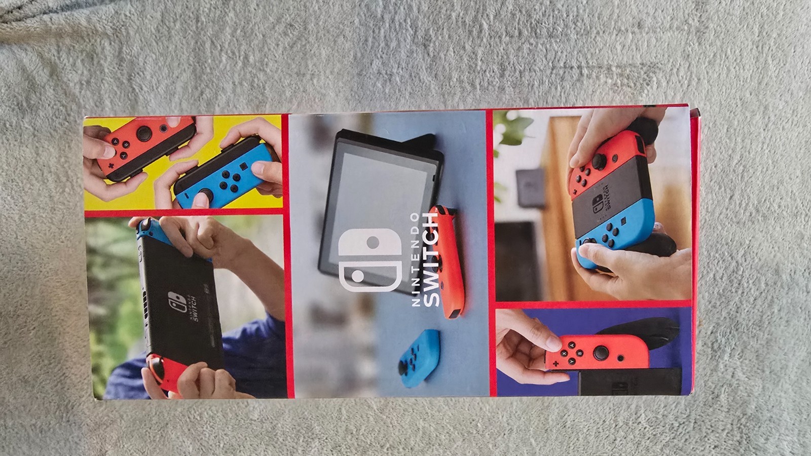 ~ Nintendo Switch Console Neon Blue + Red Joy-Cons 32GB ORIGINAL OWNER Complete