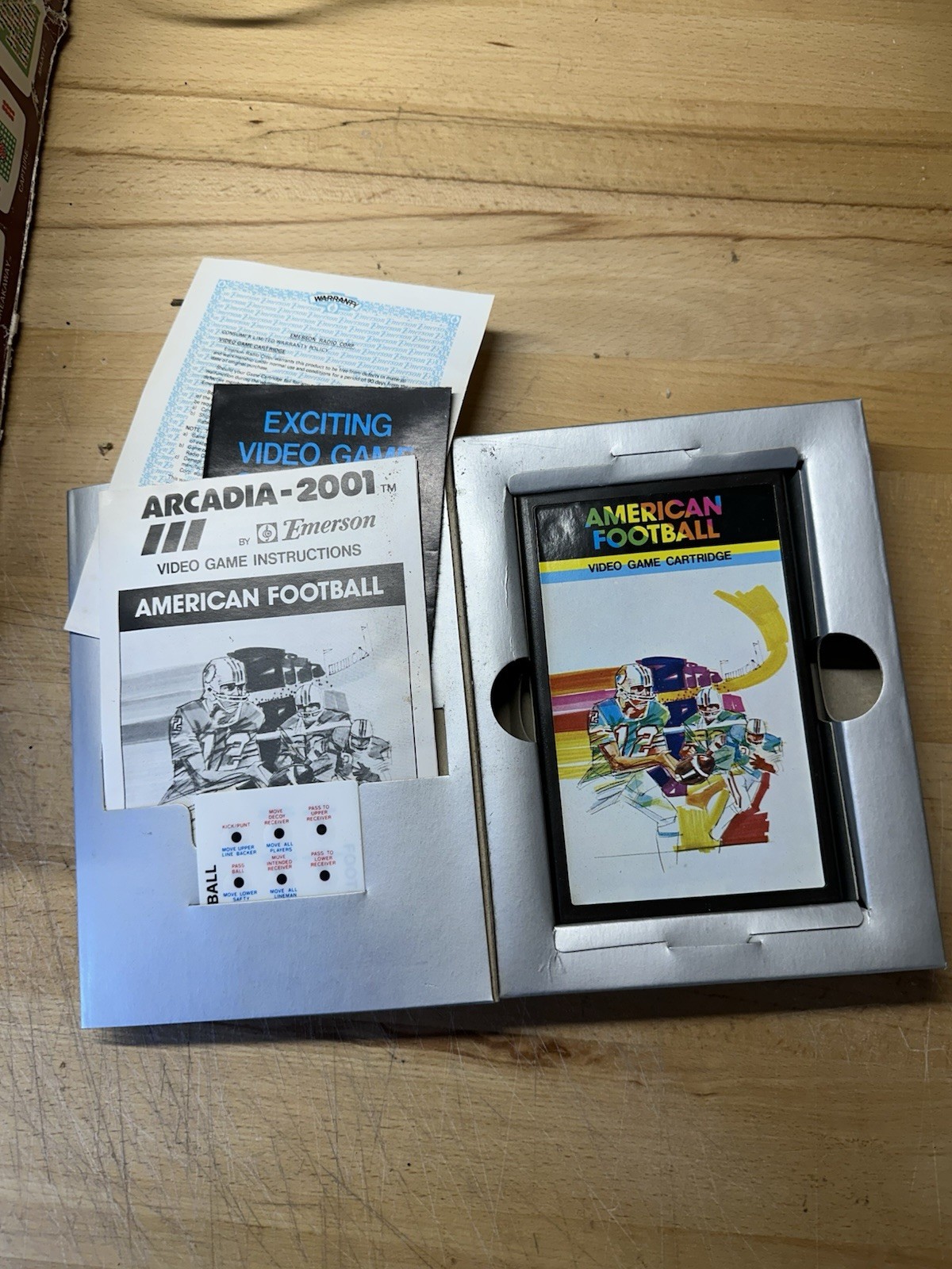 Emerson Arcadia 2001 Video Game Console (1982) Rare CIB with 5 Games BOX WEAR