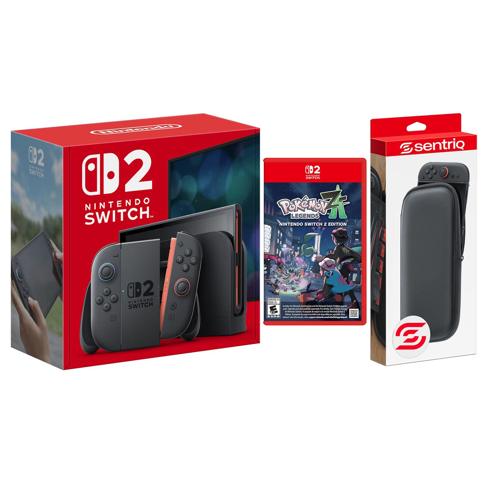 Nintendo Switch 2 Console with Pokemon Legends: Z-A and Protective Case Bundle