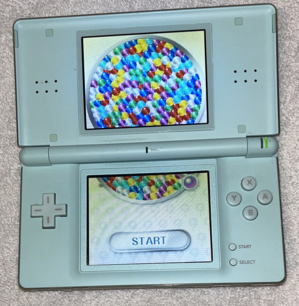 Nintendo DS Lite Jp Handheld Blue Turquoise Tested And WorkingMatchingStylus&gba
