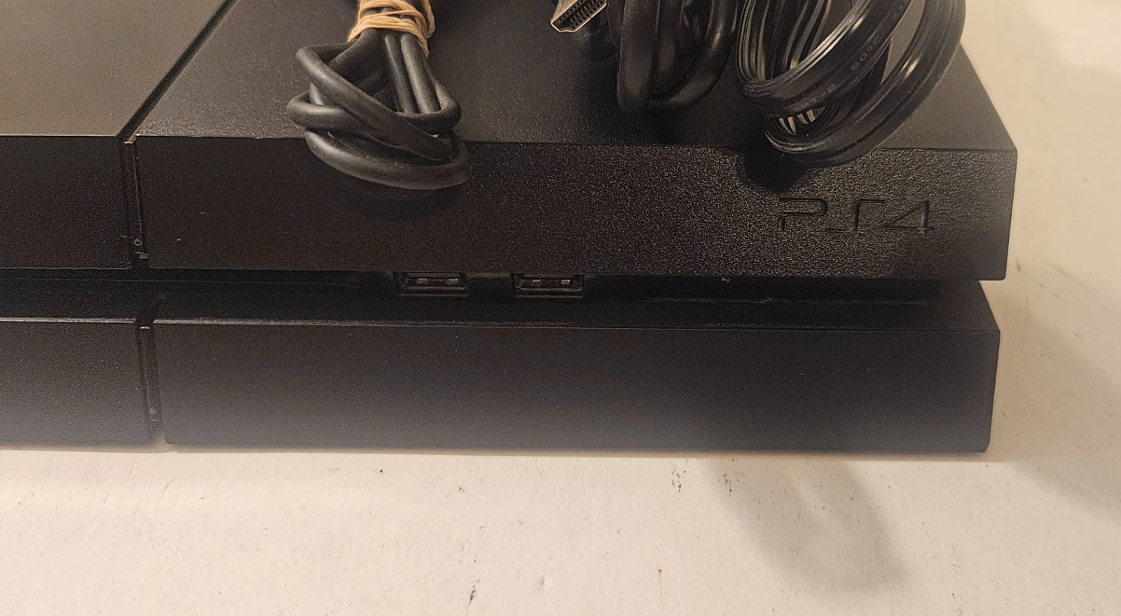 Sony Playstation 4 500GB Black Console PS4 W/ 2 ControllerS & Cords Tested !