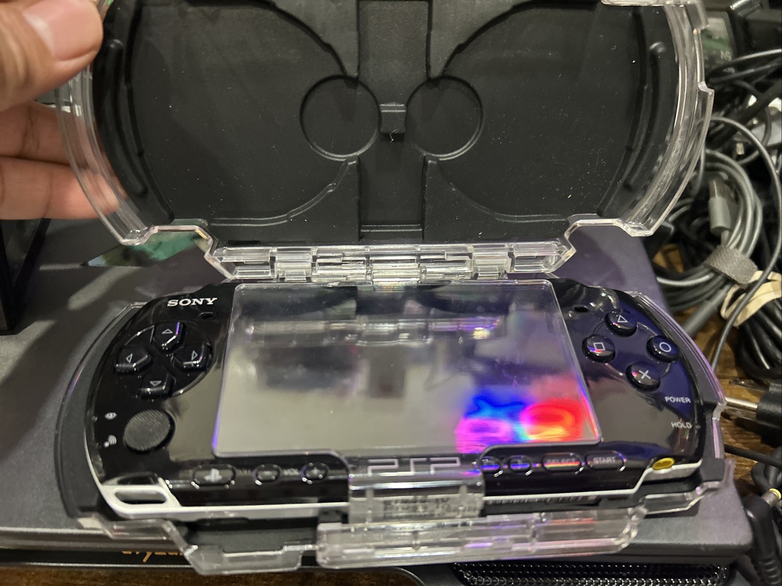 Sony PlayStation Portable PSP 3001 Black Handheld Game Console read before