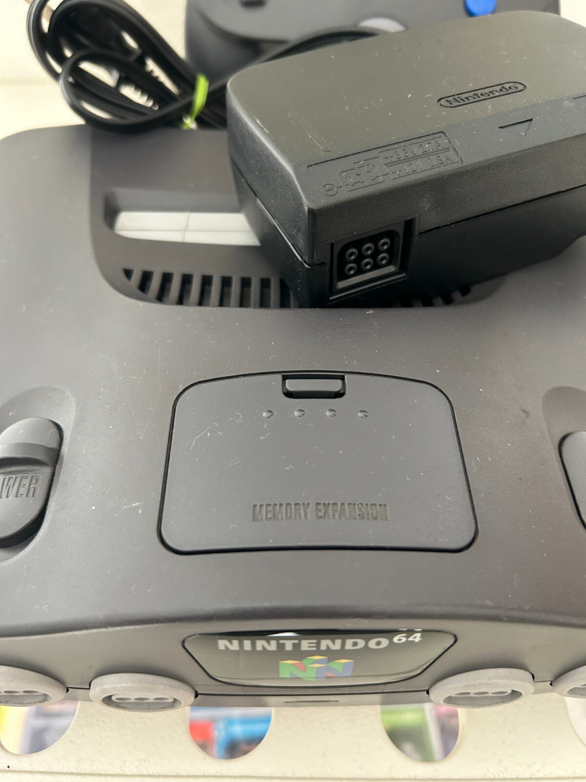 Nintendo 64 Console NUS-001（JPN) Controller (Gray) Tested System