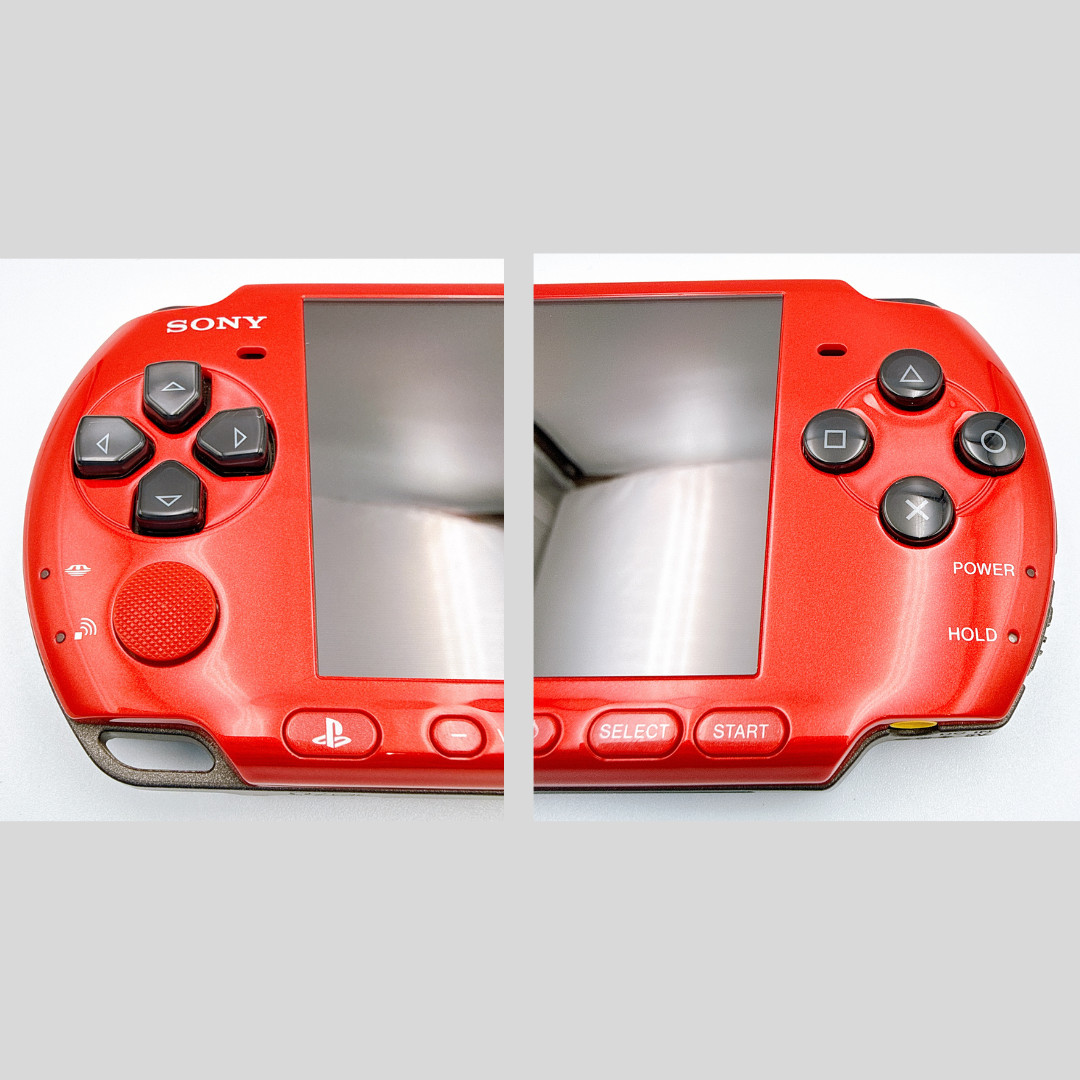 Sony PSP-3000 Console Red Black VALUE PAK Region Free w/2GB, Pouch – Excellent