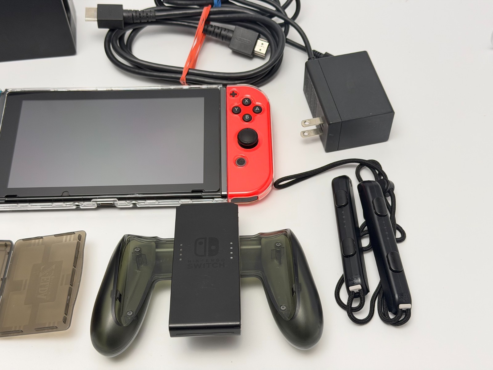 Nintendo Switch Console Zelda Breath of the Wild Bundle *Blue/Red Joy-Cons