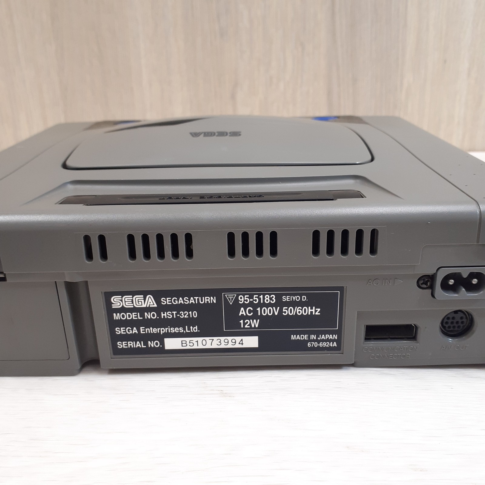 SEGA SATURN CONSOLE Bundle with 2 Controllers & 3 Games Gundam V. Fighter Japan
