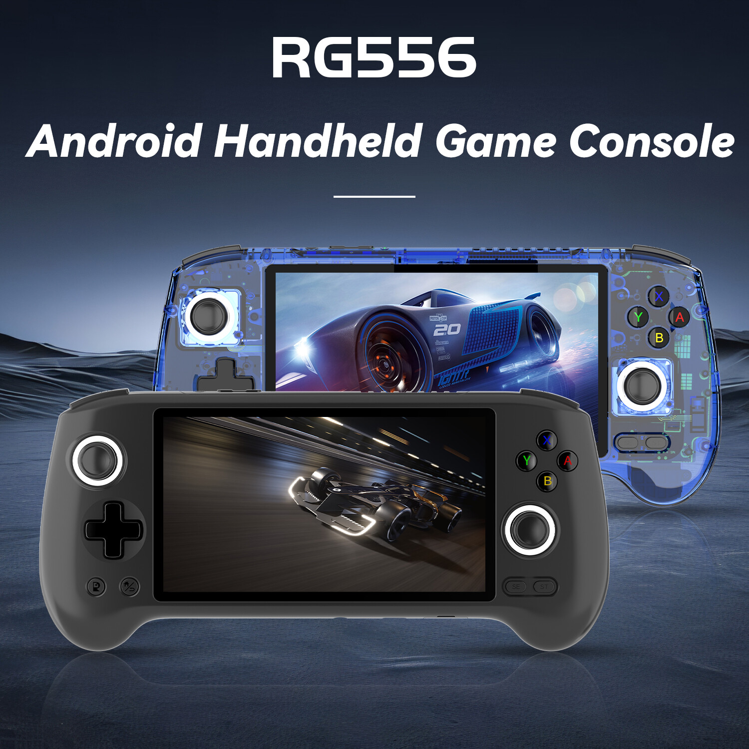 ANBERNIC RG556 5.5 inch Handheld Game Console nisoc T820 Android13 5500mAh Gifts