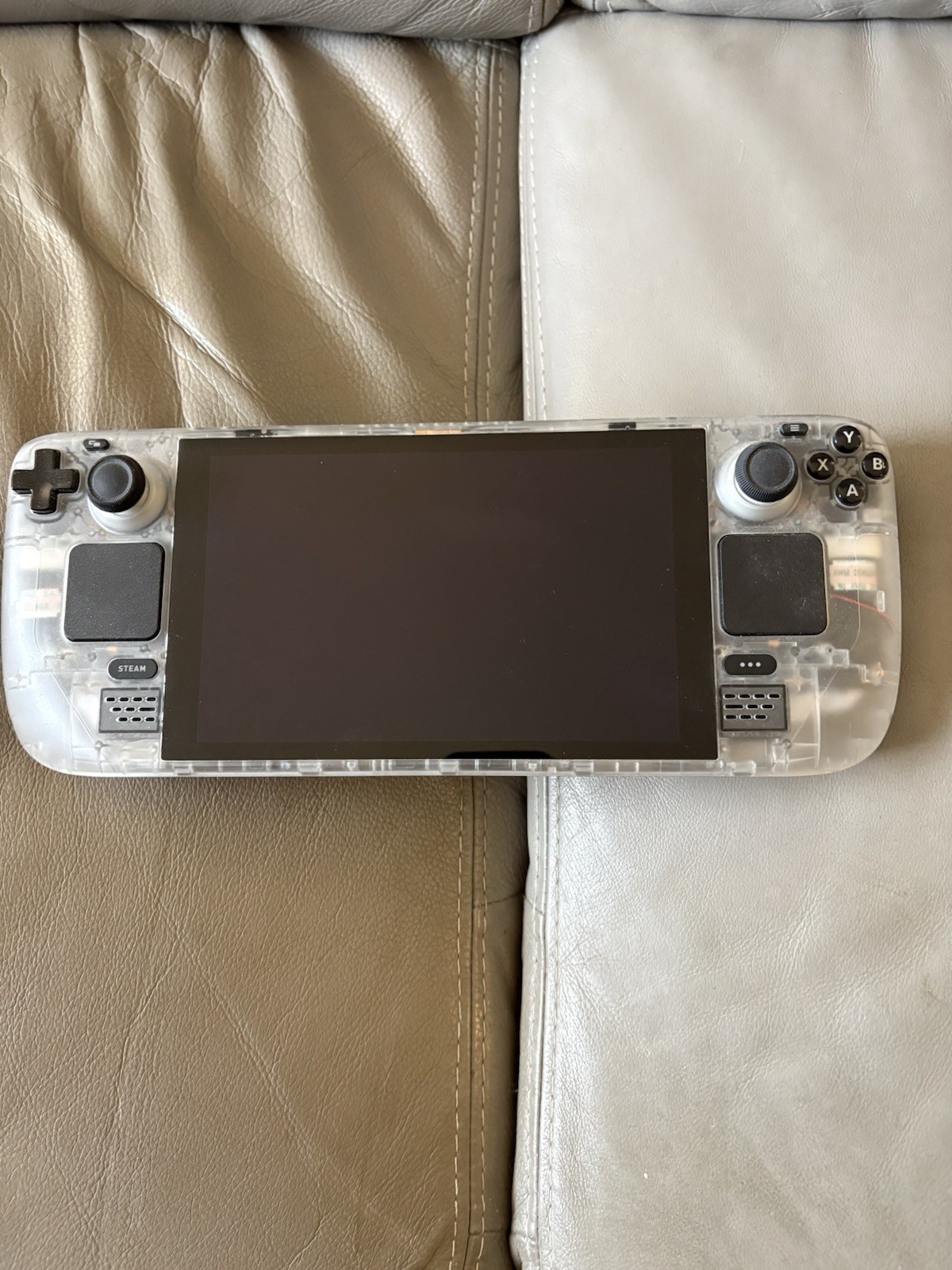 Valve Steam Deck 512GB Handheld System JSAUX Transparent case w/ PTM79