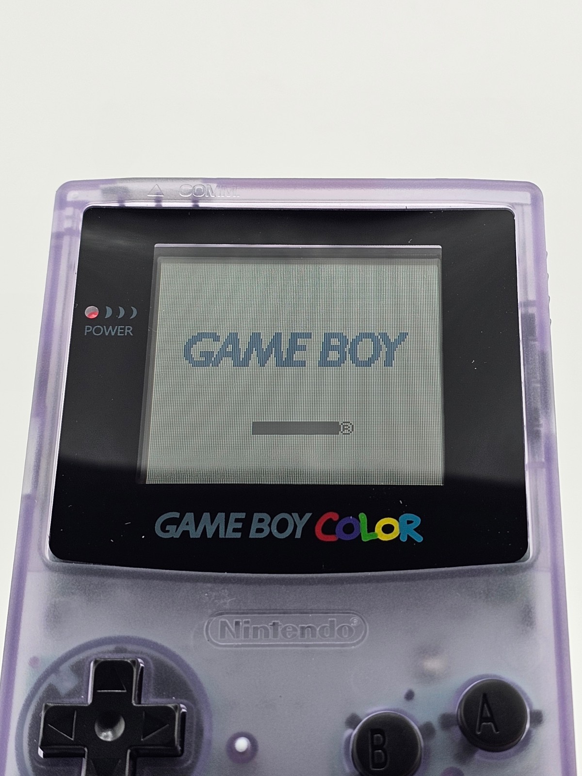 Nintendo Game Boy Color Handheld Game Console Clear Purple CGB-001