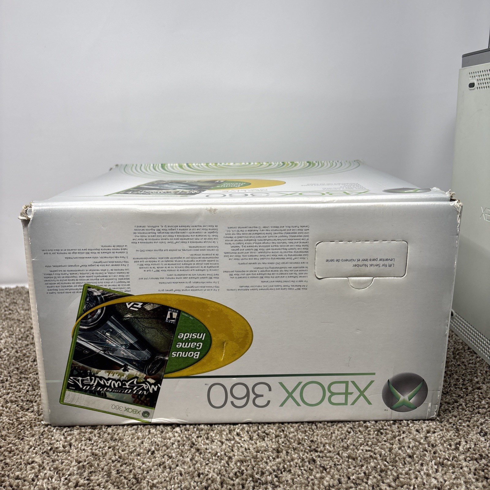 Microsoft Xbox 360 20gb Console Bundle With Box Cables Controller TESTED READ!!!
