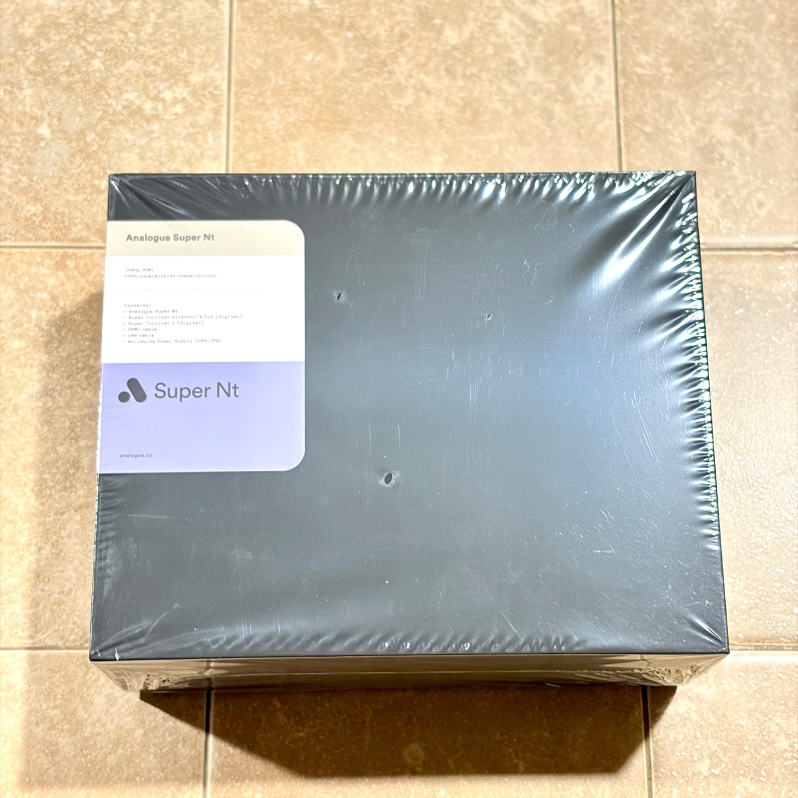 Analogue Super Nt Classic SNES Console Gray Purple Open Box 1 Year Warranty MINT