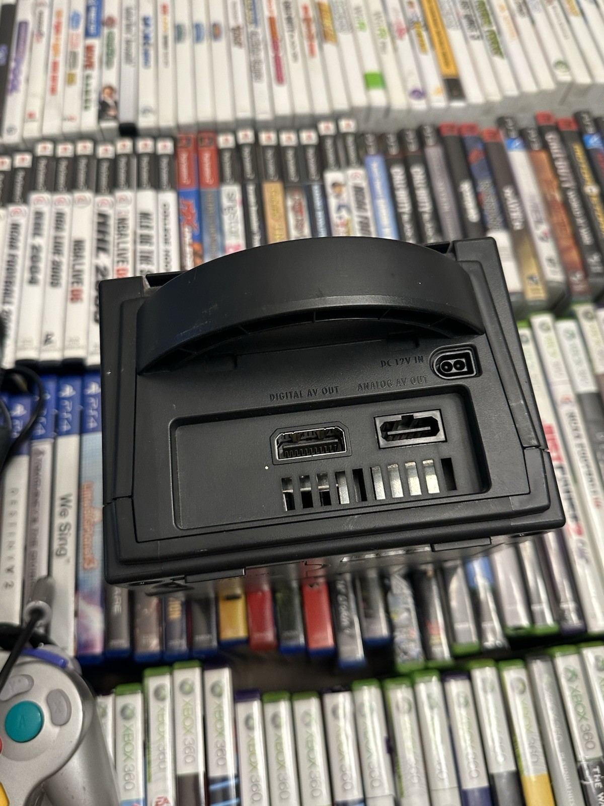 Nintendo Gamecube Black Console DOL-101 & Controller Silver