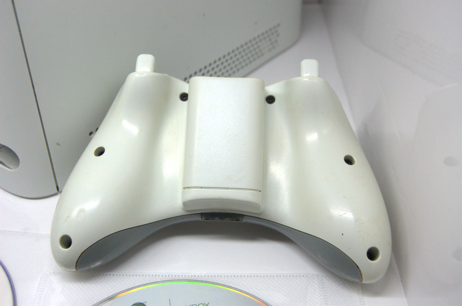 Microsoft Xbox 360 60GB White Console Fat Falcon Bundle Controller Halo 4 Tested