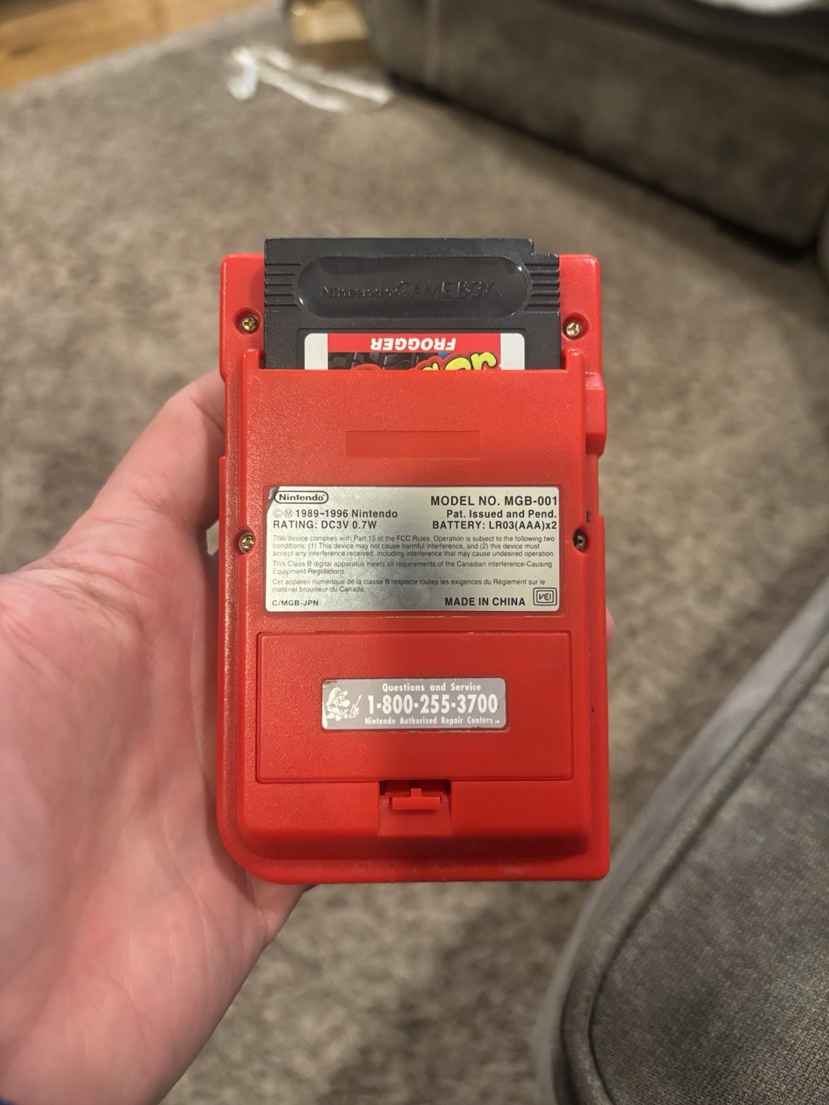 Nintendo MGB001 Game Boy Pocket – Red Tested