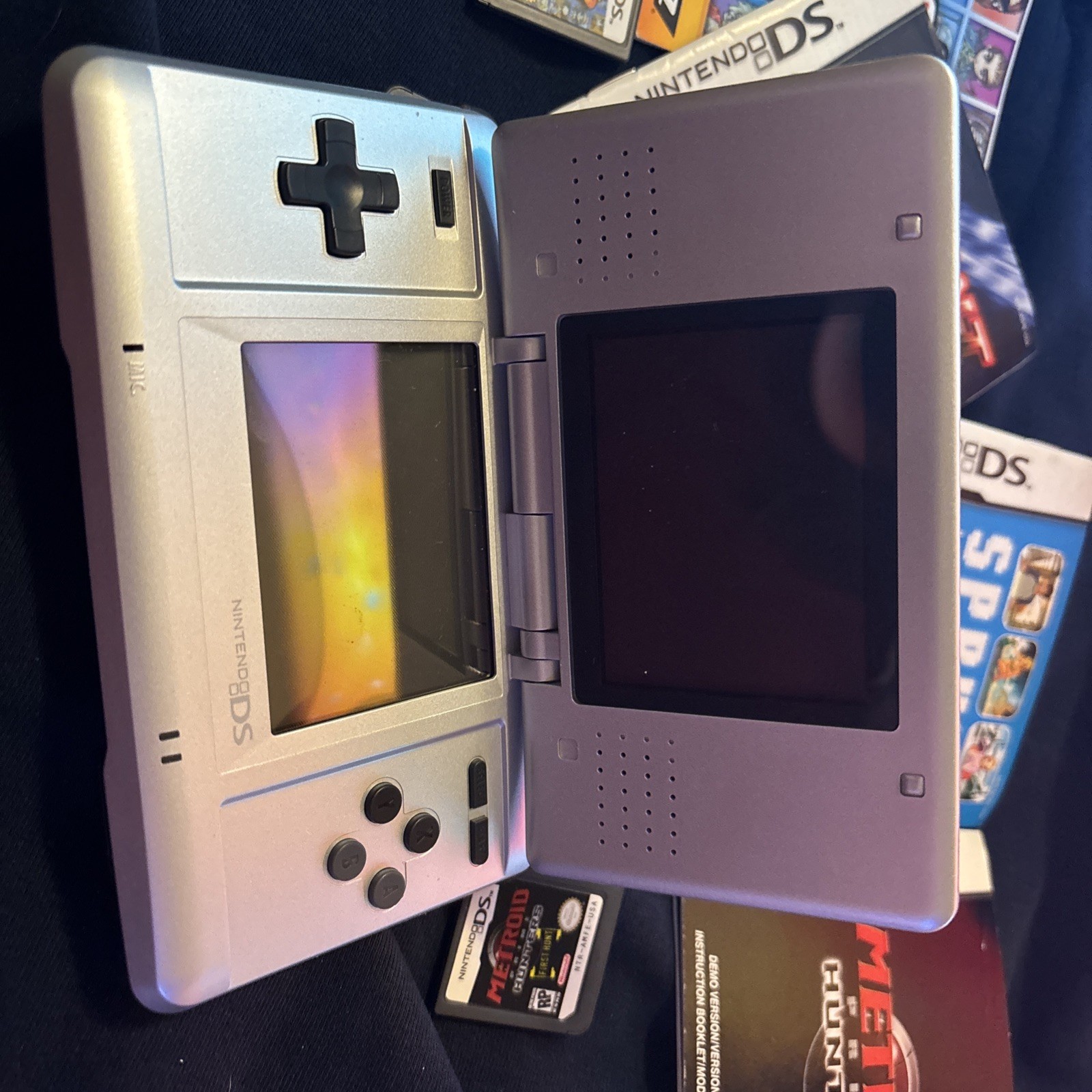 Titanium Nintendo Ds With 6 Games In Pictures And Charger