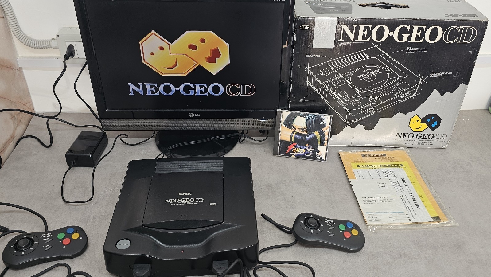 SNK Neo Geo Cd PAL Home Console, Black, RCA Component Connectivity