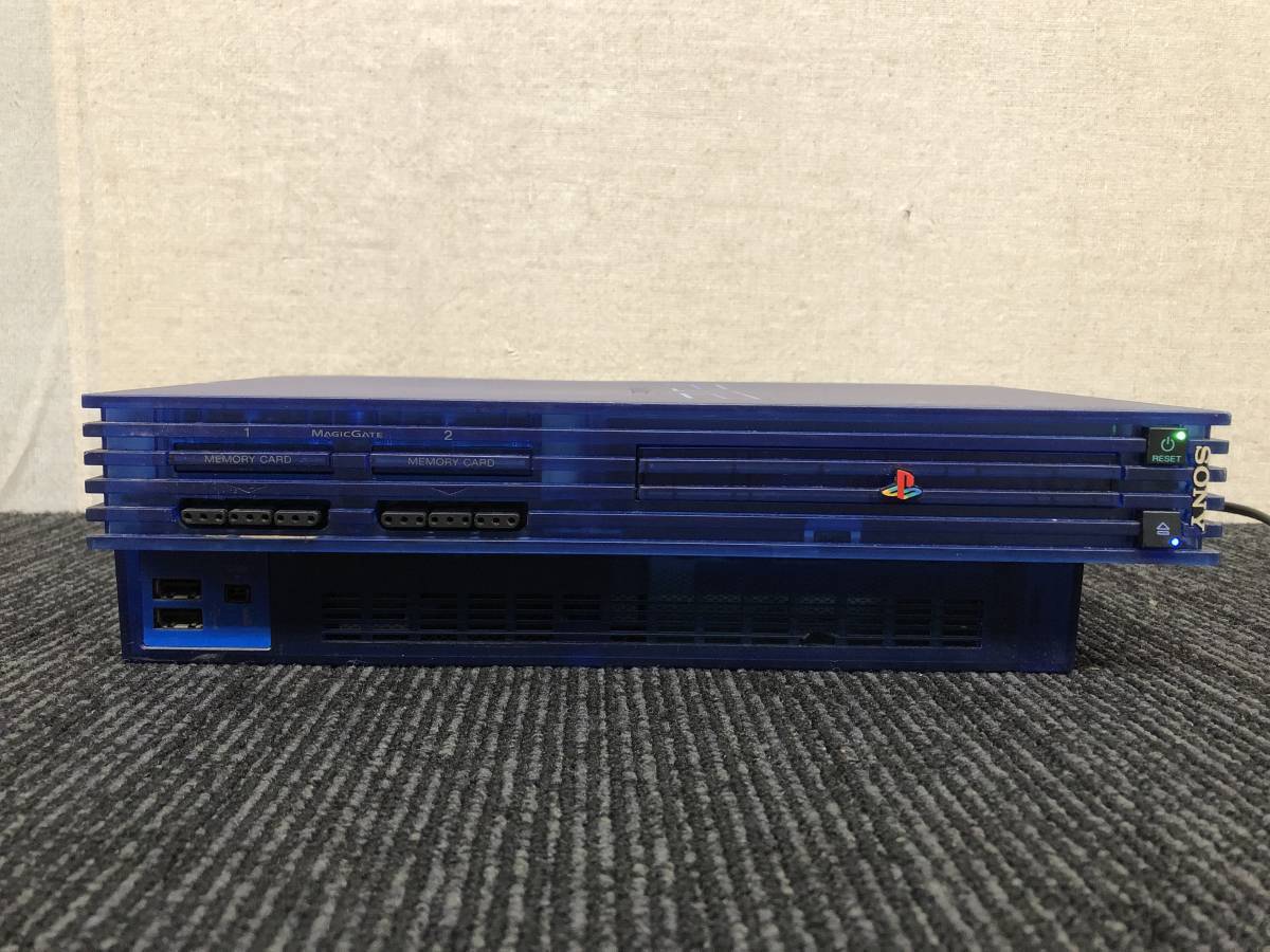Sony PS2 SCPH-37000 PlayStation 2 Ocean Blue Body Confirmed Operation Excellent