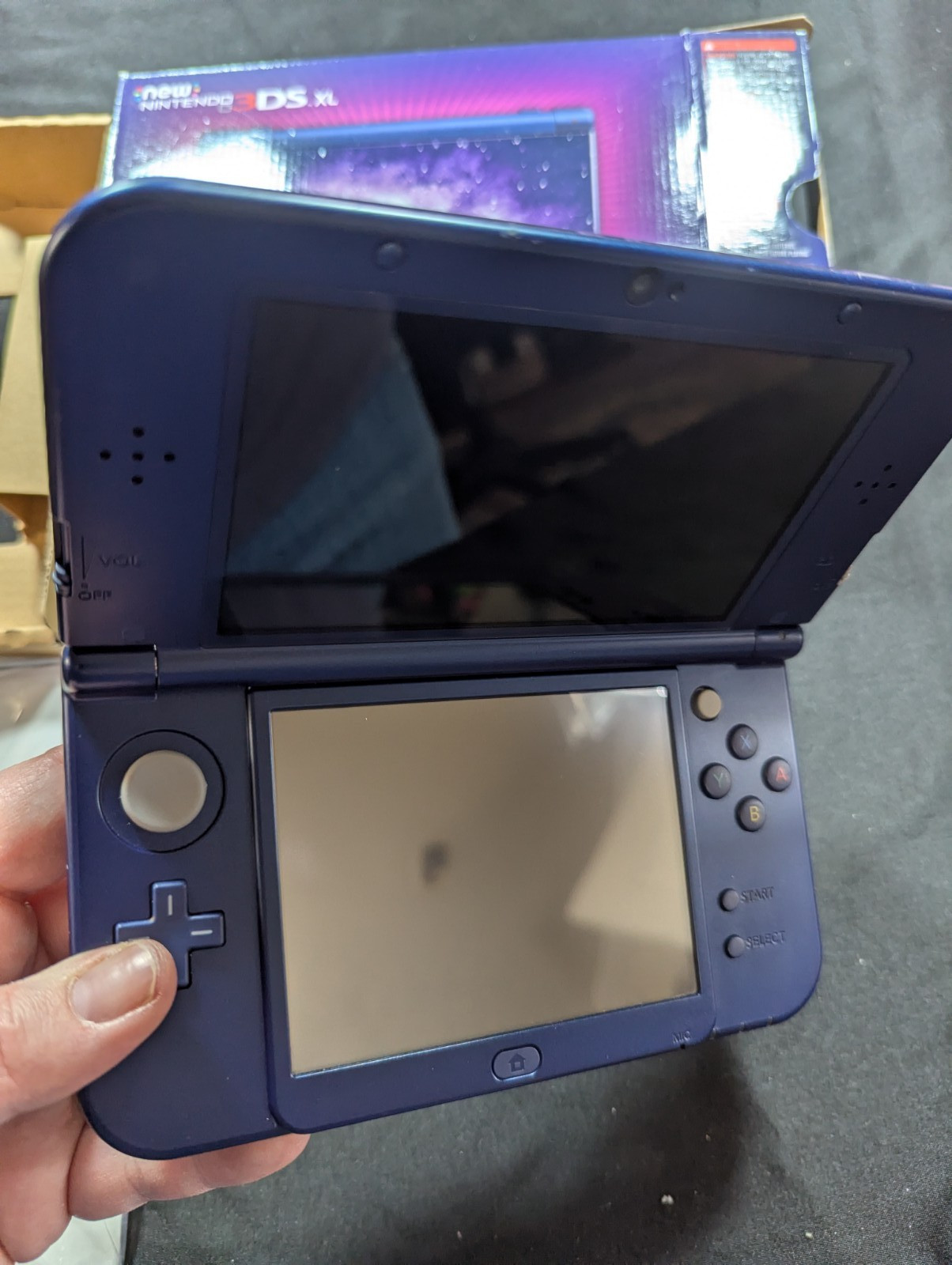 New Nintendo 3DS XL Galaxy Handheld Console CIB Matching Serials US