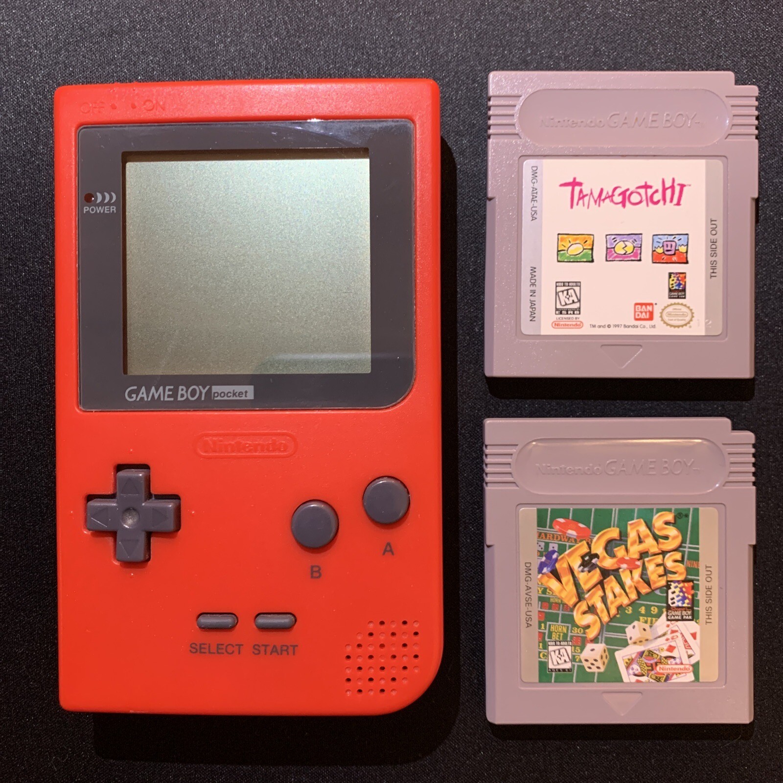 Nintendo Game Boy Pocket – Red W/games Tested Working Super Nes Players Guide