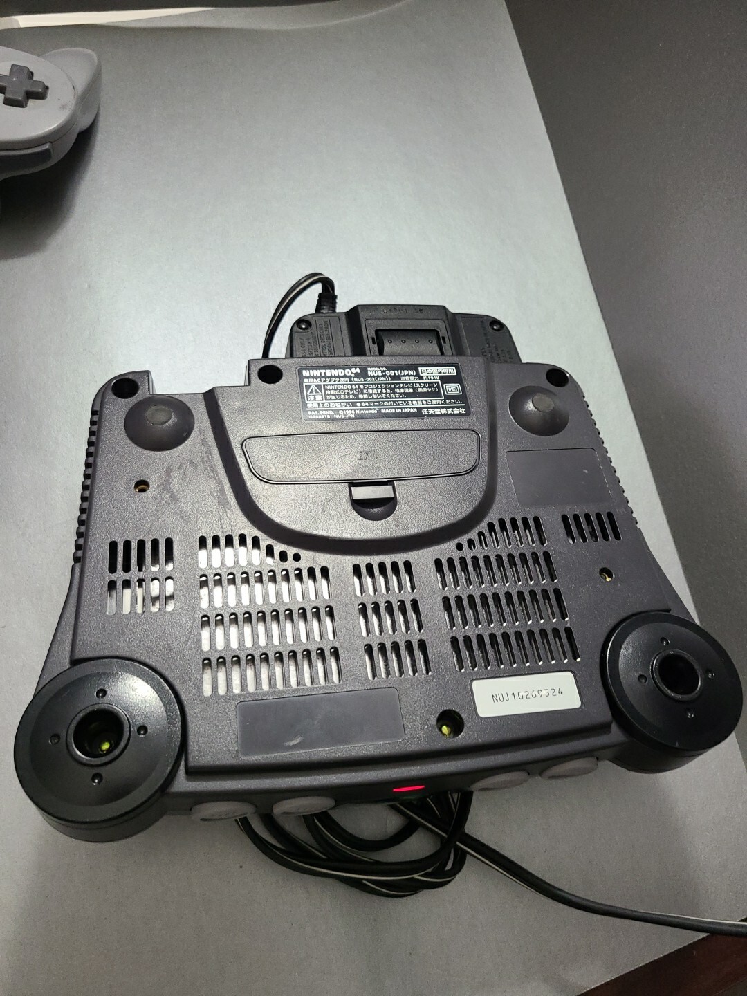 Nintendo 64 N64 Console Set NUS-001 Jpn W 2 Controllers Adapter