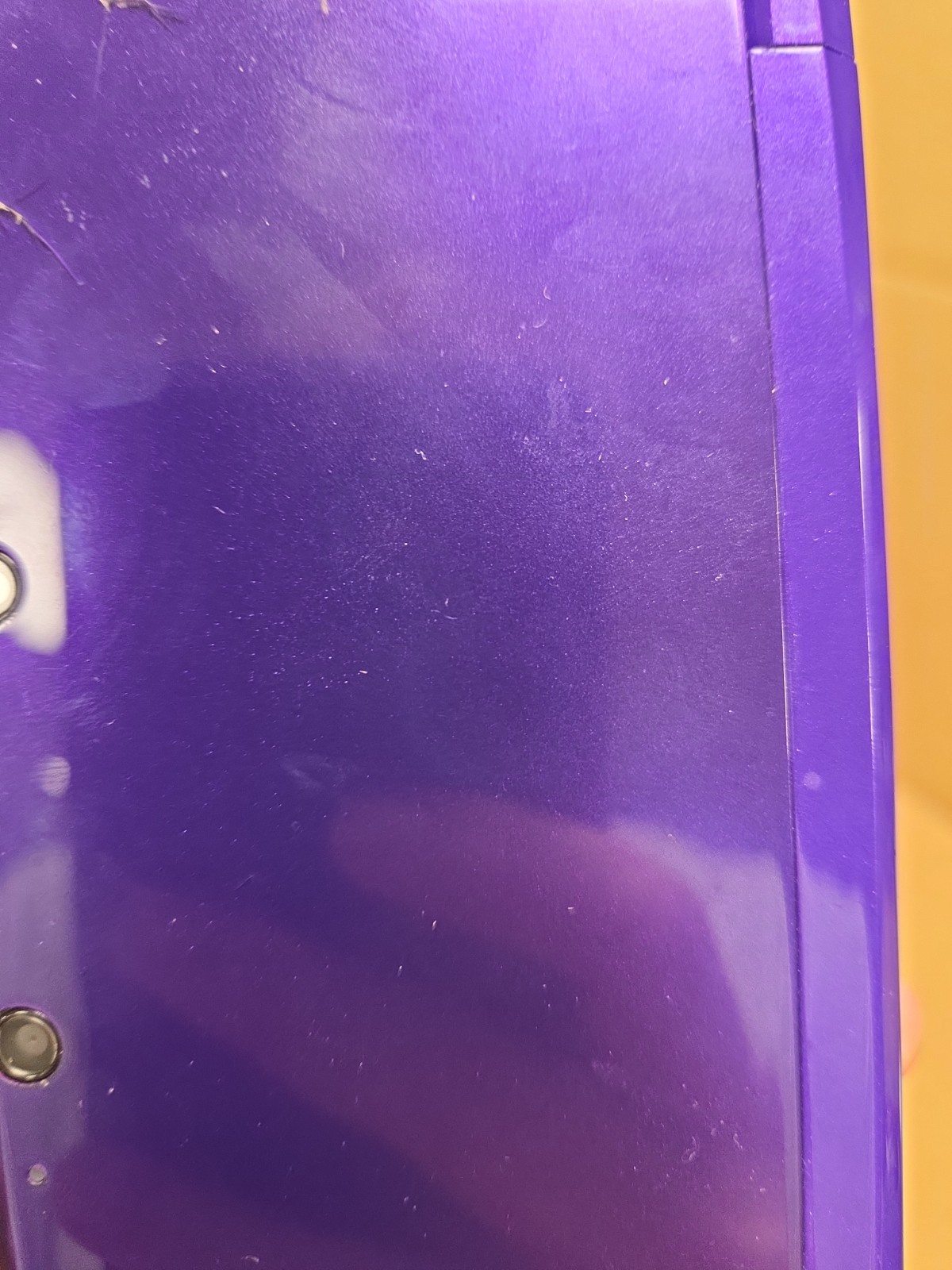 Nintendo 3DS Midnight Purple Tested *Some Damage* W/ Charger * SEE PICS