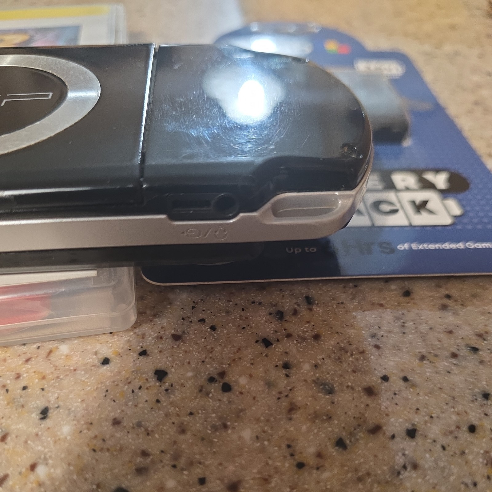 Sony PSP 2001 Black Playstation Console, New Battery, Charger, Monster Hunter.