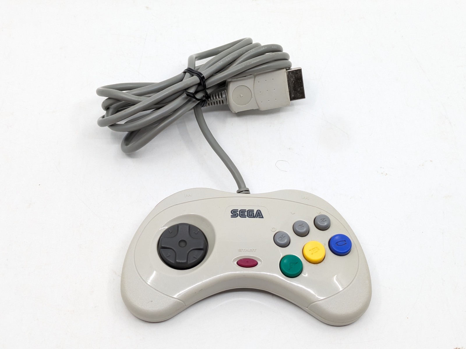Sega Saturn White Console HST-3220 NTSC-J Japan Tested w/ Controller & Cables