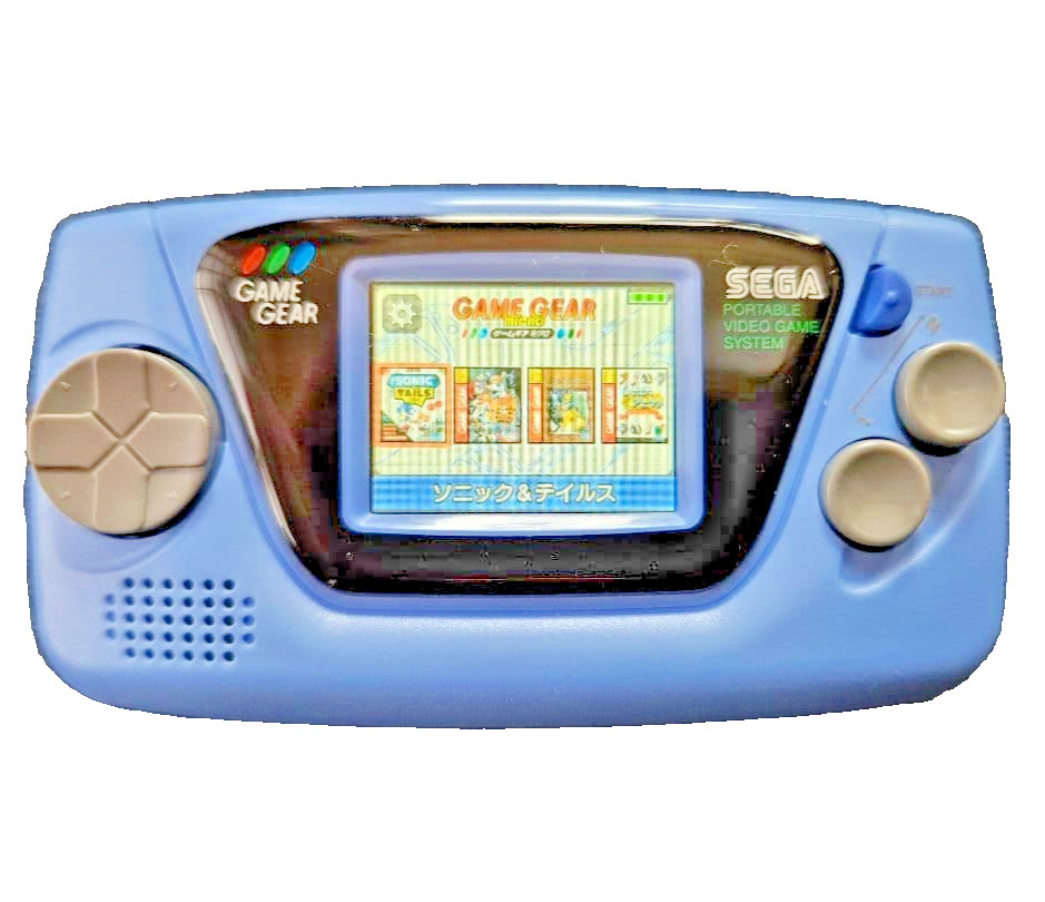 SEGA Game Gear Micro Blue Ltd Handheld Console New Sealed Japan 4 Built-in Games