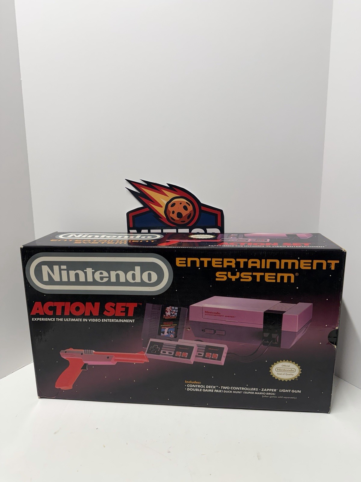 NES Nintendo Action Set Complete In Box Good Conditions With The Punisher Bundle