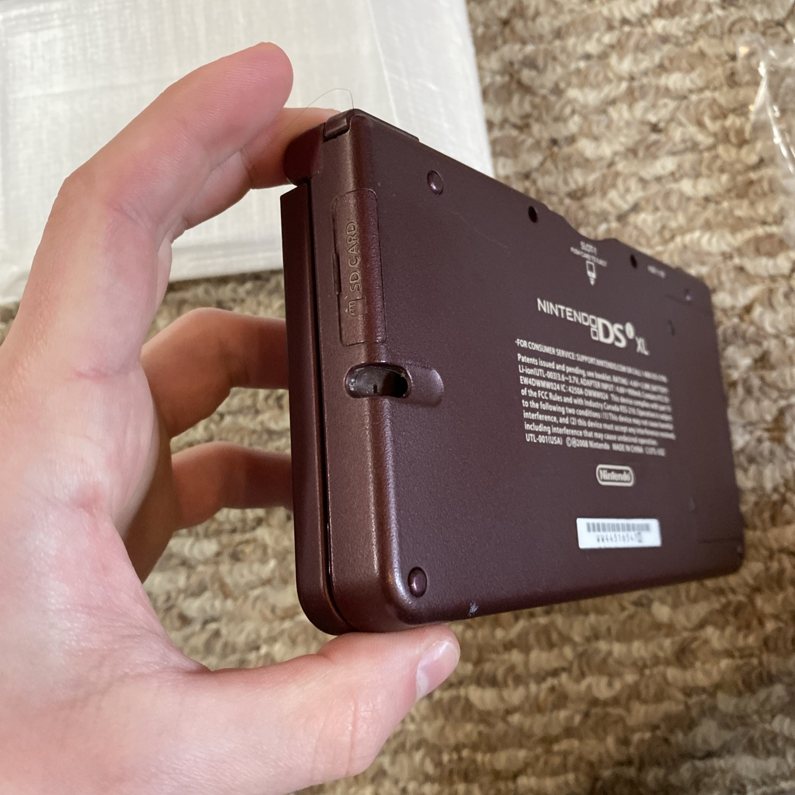 Nintendo DSi XL Burgundy Complete In Box CIB, ! Stylus, Manual!