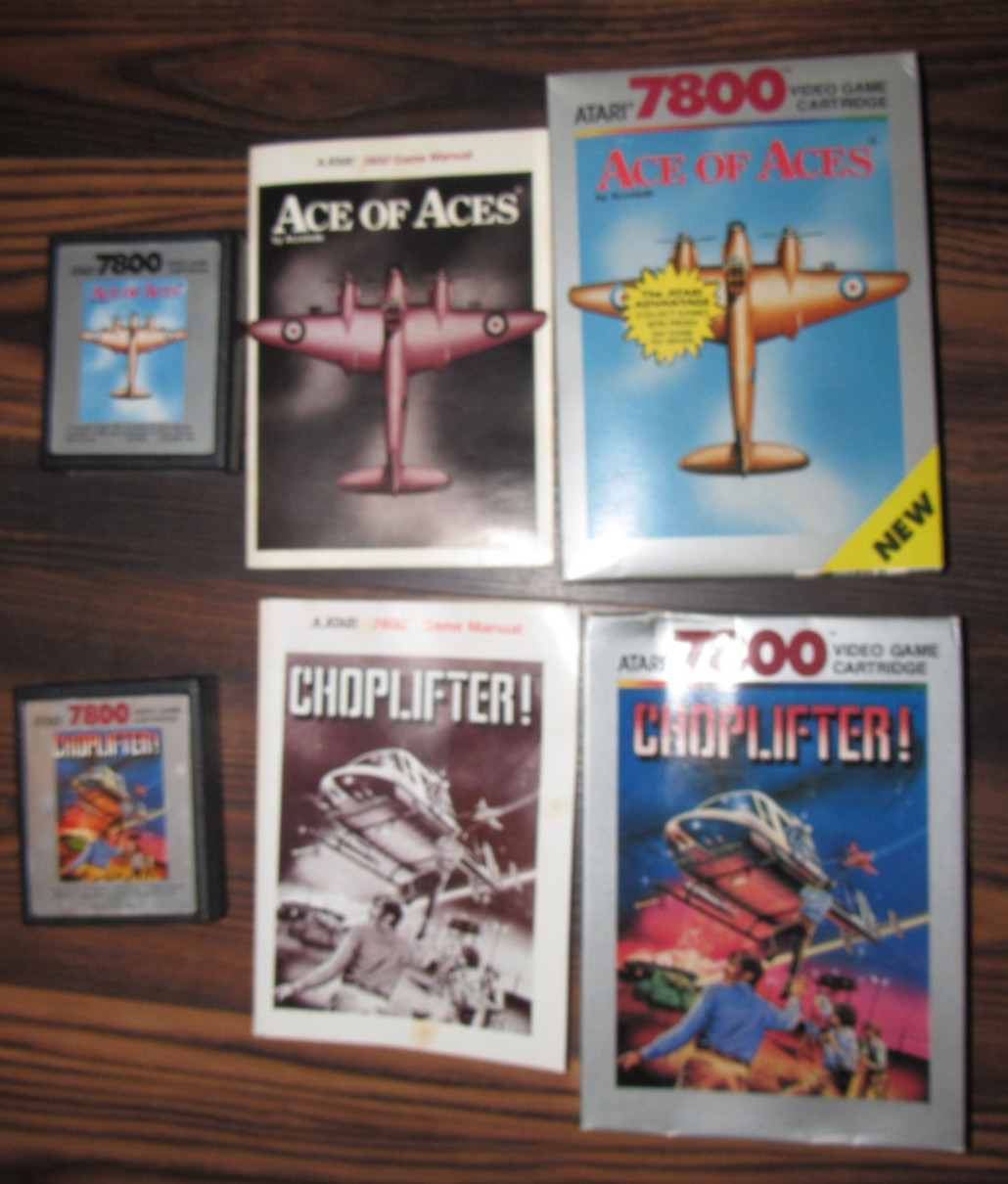 Atari 7800 Video Game Console with 16 CIB games MS Pac Man Donkey Kong JR Galaga