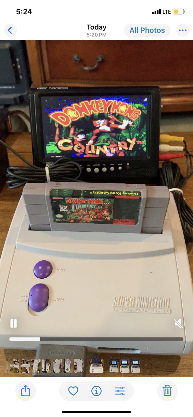 90s Super Nintendo Entertainment System MINI SNES Jr Console SNS-101 5 Games