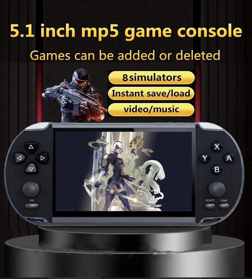 Multi-Function 5.1 Inch Video Game Console Built-In 4000 Retro Games Portable Ha