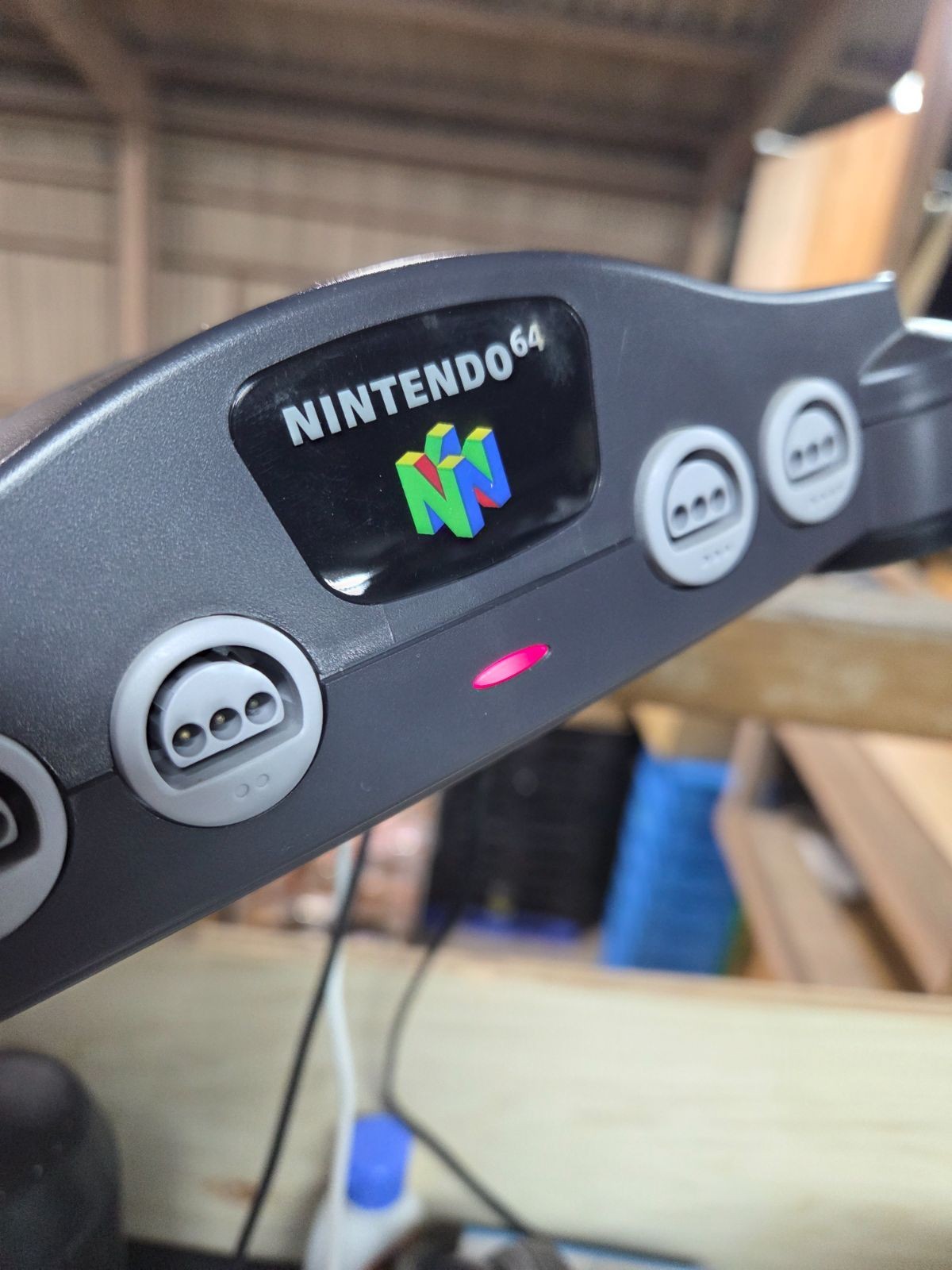 Nintendo 64 N64 Console Black Japan NUS-001 W/Controller Cables BOX