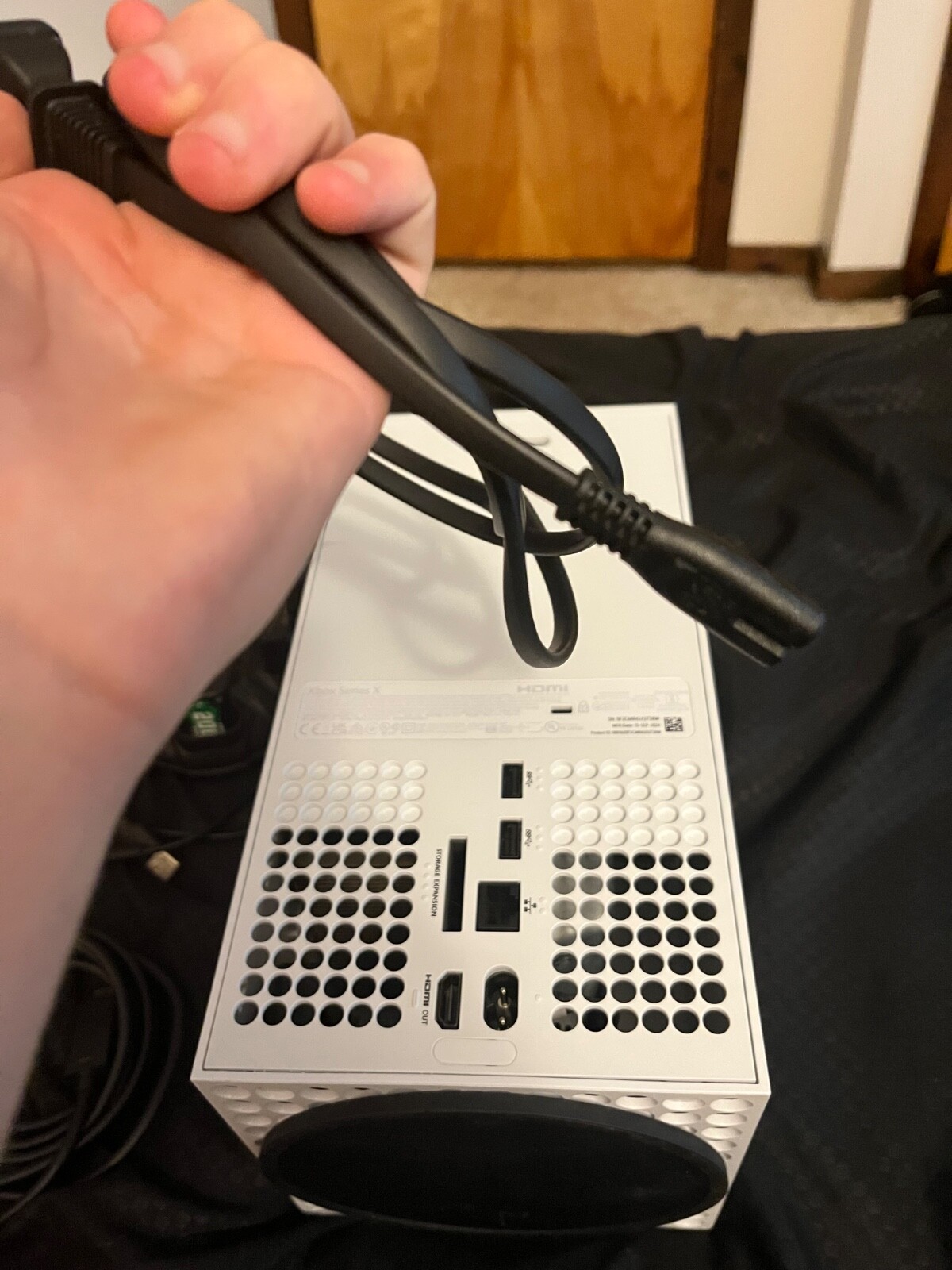 xbox series x with controller, high speed hdmi cord plus power cord