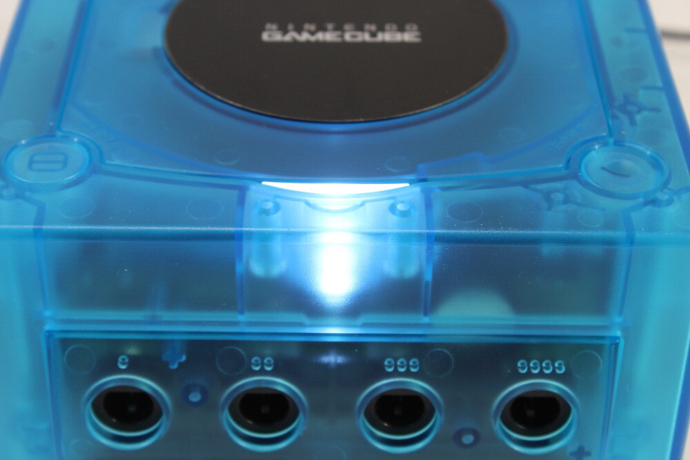 Nintendo Gamecube Console Clear Transparent Sky Ice Blue AC AV NTSC-U/C DOL-001