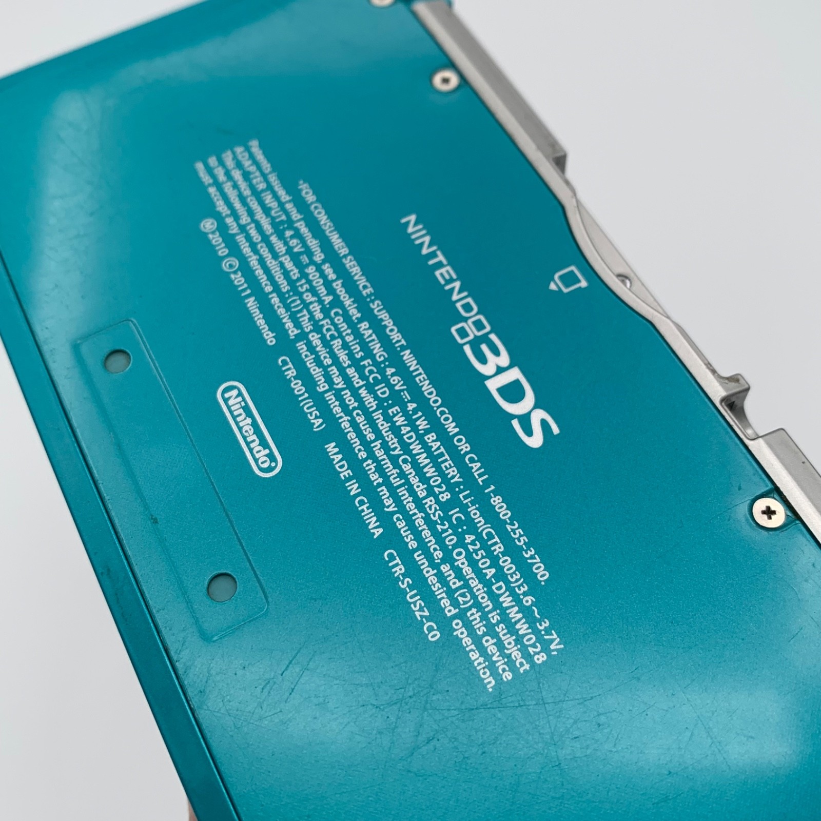NINTENDO 3DS AQUA BLUE CTR-001: TESTED / WORKING