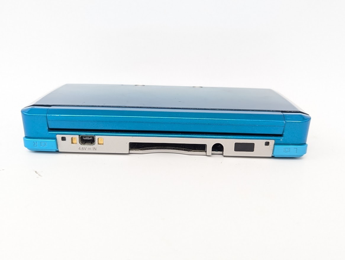 B7110 Nintendo 3DS console Aqua Blue Japan w/box memory 2GB manual AR card fx