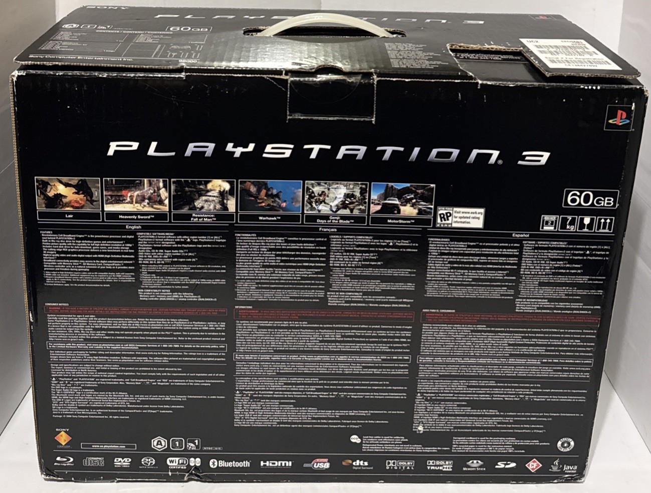 Sony PS3 CECHA01 Console 100% Complete CIB w OEM Box Serviced Very Clean Read 👀