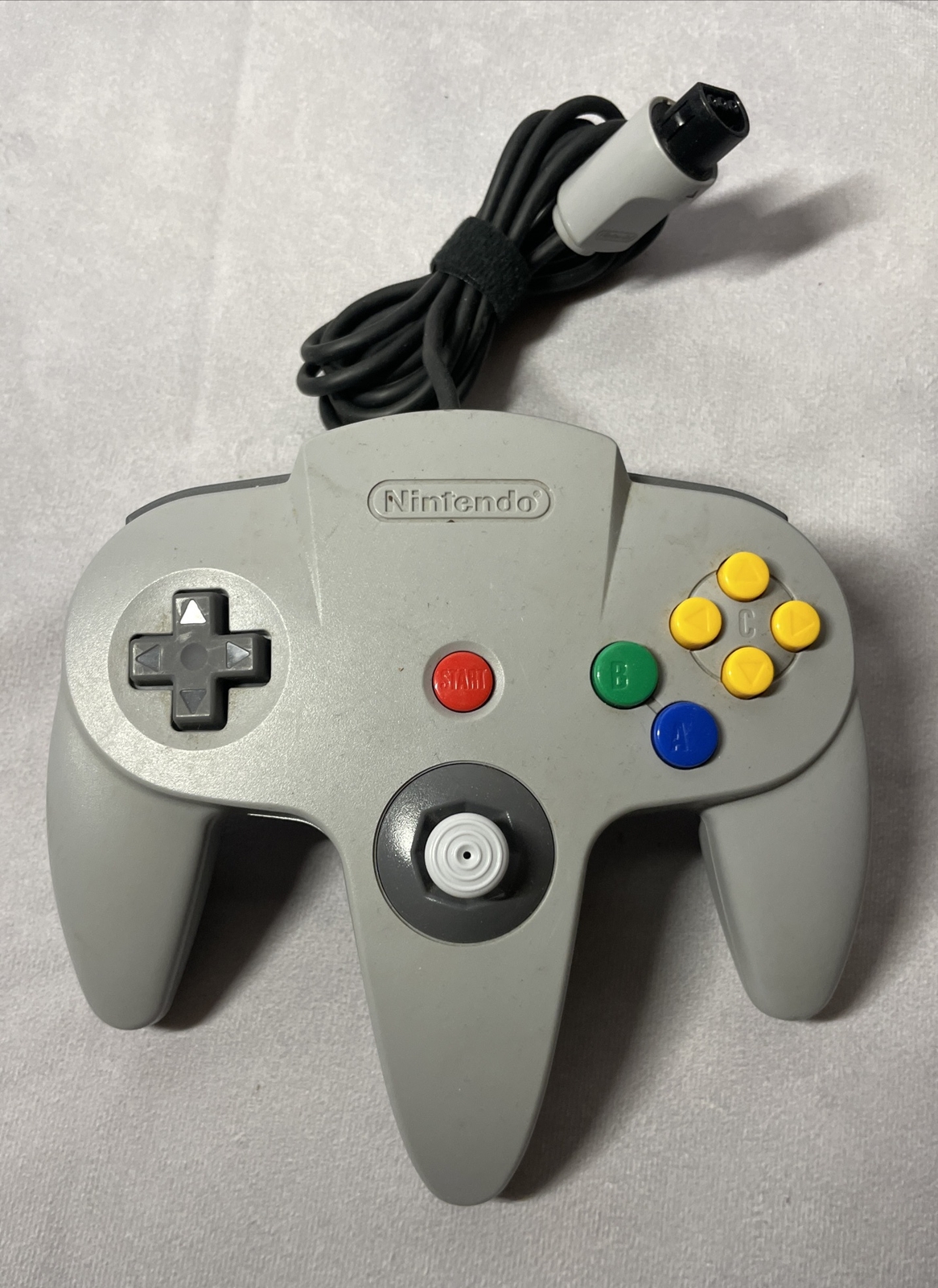 Nintendo 64 N64 Console Charcoal Grey w/ Controller & 3D Printed Display Stand