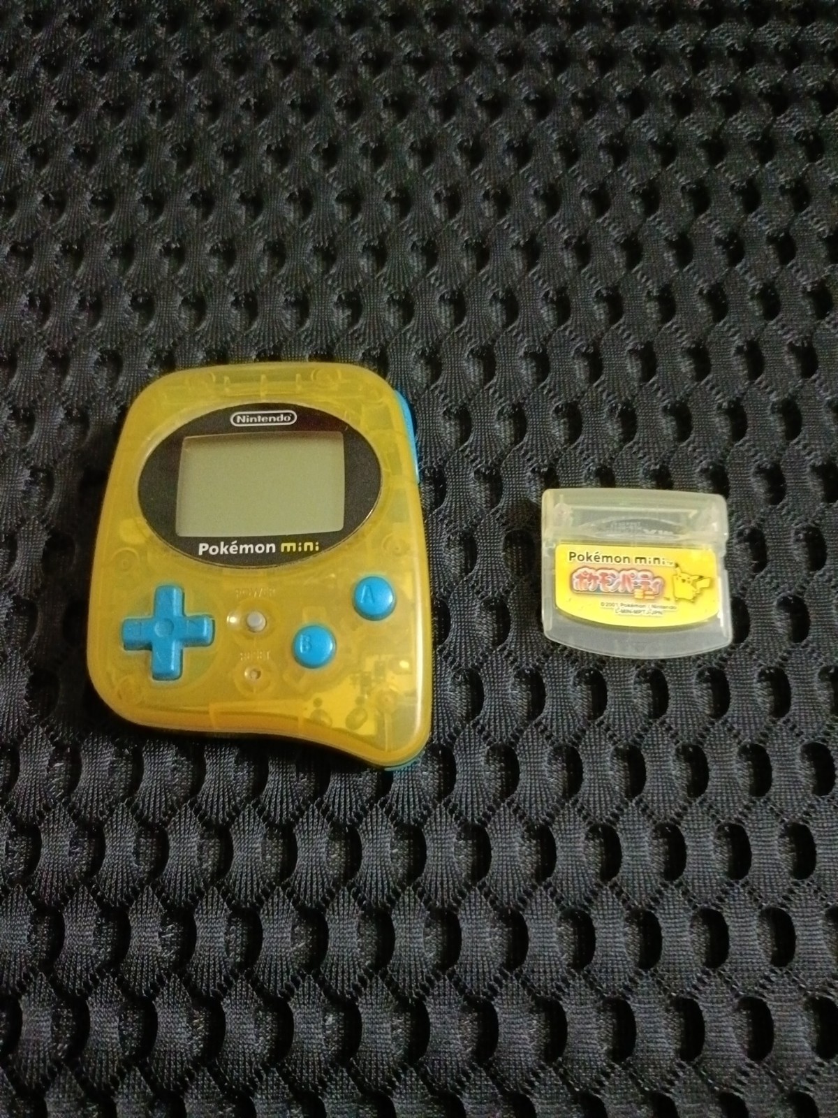 Pokemon Mini Console Blue Nintendo w/ Pokemon Party Cartridge Japan Tested